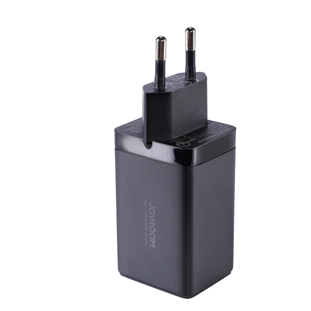 Joyroom hurtig GaN oplader 65W USB-A, 2x USB-C sort + USB-C - USB-C kabel 100W 1,2m (TCG01)