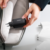 Joyroom hurtig GaN oplader 65W USB-A, 2x USB-C sort + USB-C - USB-C kabel 100W 1,2m (TCG01)