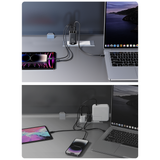 Joyroom hurtig GaN oplader 65W USB-A, 2x USB-C sort + USB-C - USB-C kabel 100W 1,2m (TCG01)