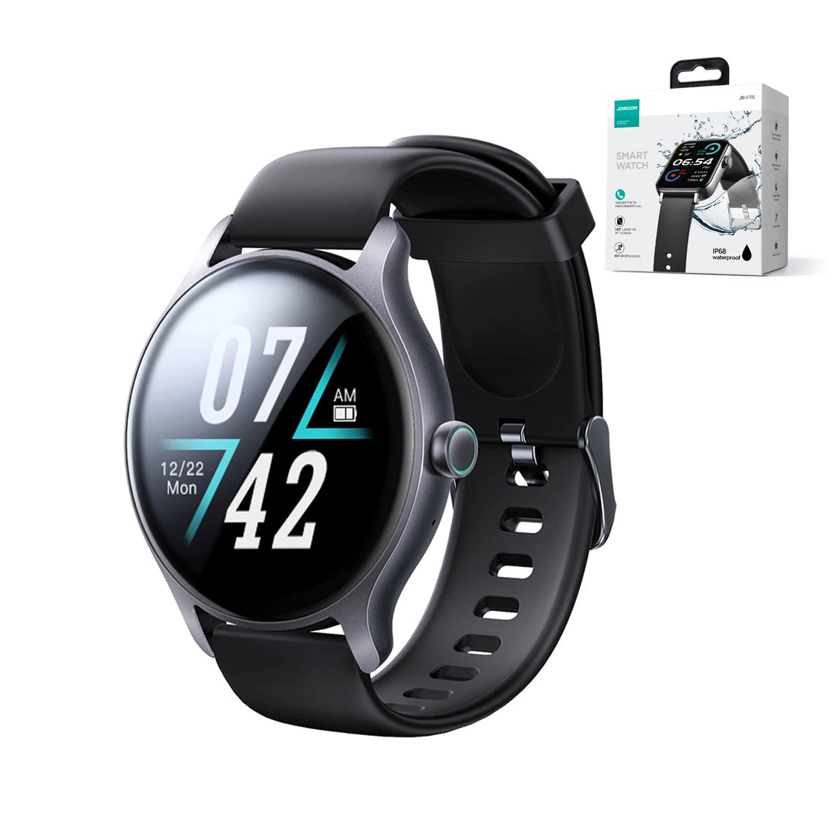 Joyroom Classis Series JR-FC1 smartwatch med opkaldsbesvarelsesfunktion / IP68-beskyttelse - grå