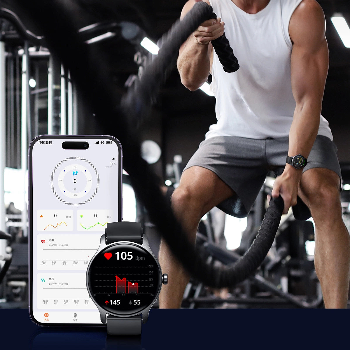 Joyroom Classis Series JR-FC1 smartwatch med opkaldsbesvarelsesfunktion / IP68-beskyttelse - grå
