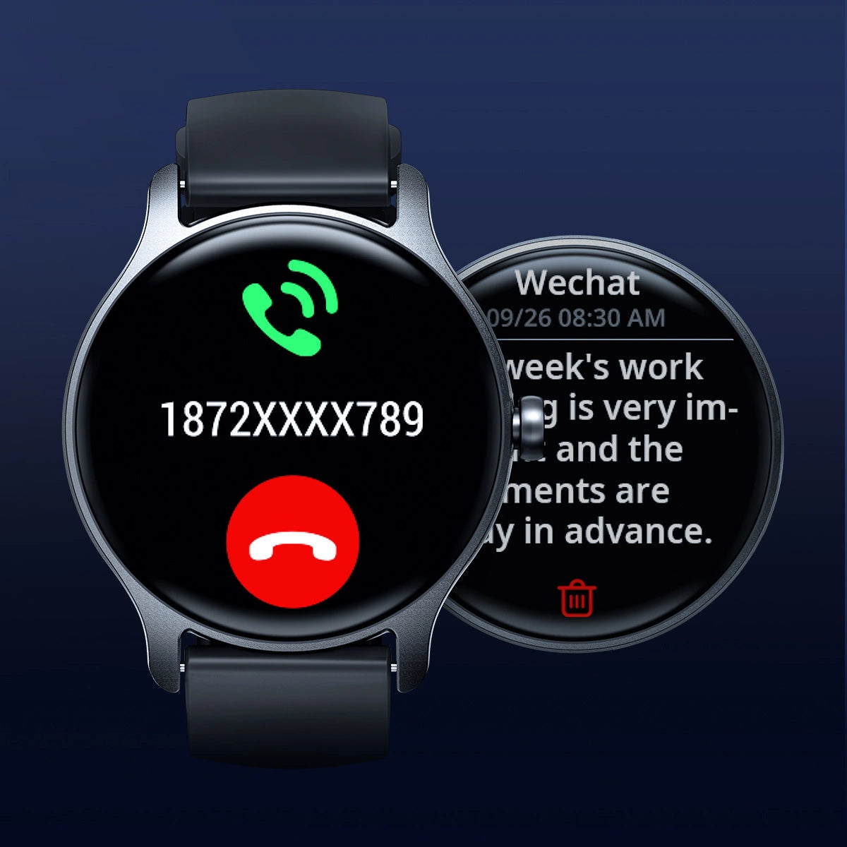 Joyroom Classis Series JR-FC1 smartwatch med opkaldsbesvarelsesfunktion / IP68-beskyttelse - grå