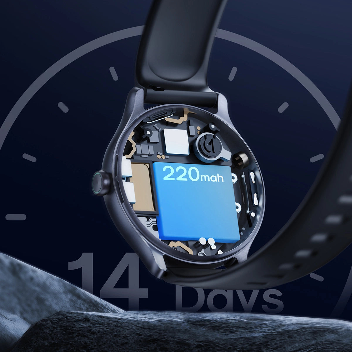 Joyroom Classis Series JR-FC1 smartwatch med opkaldsbesvarelsesfunktion / IP68-beskyttelse - grå