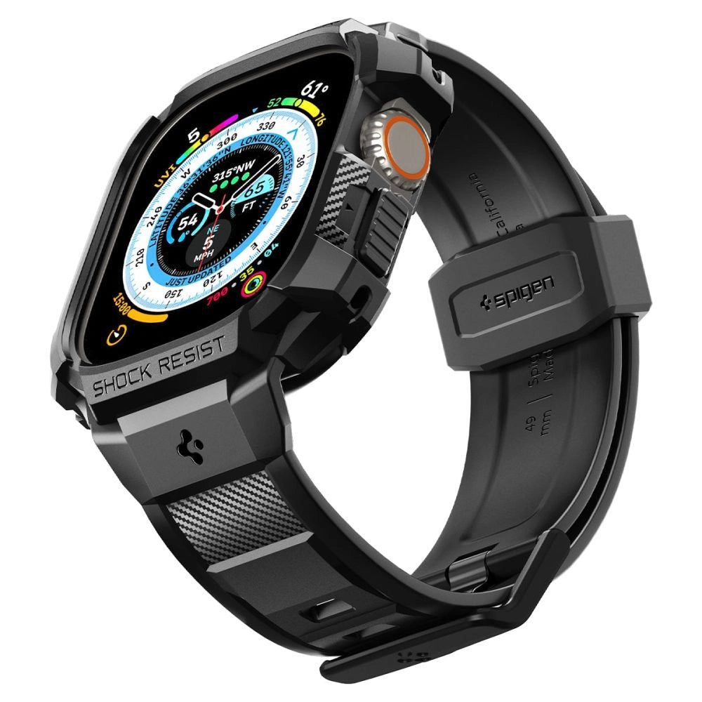 Spigen Rugged Armor Pro Apple Watch Ultra (49mm) Strap Case - sort