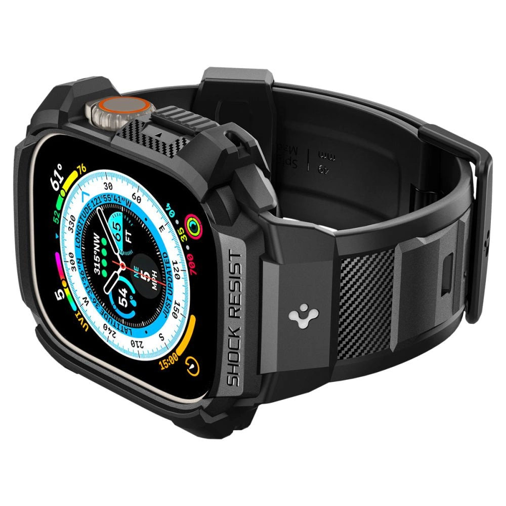 Spigen Rugged Armor Pro Apple Watch Ultra (49mm) Strap Case - sort