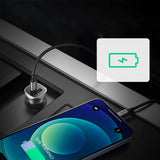Ugreen CD130 USB-A / USB-C 30W Biloplader - Grå