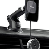 Dudao magnetisk biltelefonholder med teleskoparm sort (F6Max)