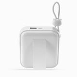 Joyroom powerbank med USB C og Lightning kabler og Cutie Series stand 10000mAh 22.5W hvid (JR-L008)