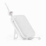 Joyroom powerbank med USB C og Lightning kabler og Cutie Series stand 10000mAh 22.5W hvid (JR-L008)