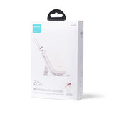 Joyroom powerbank med USB C og Lightning kabler og Cutie Series stand 10000mAh 22.5W hvid (JR-L008)