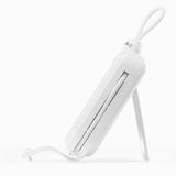 Joyroom powerbank med USB C og Lightning kabler og Cutie Series stand 10000mAh 22.5W hvid (JR-L008)