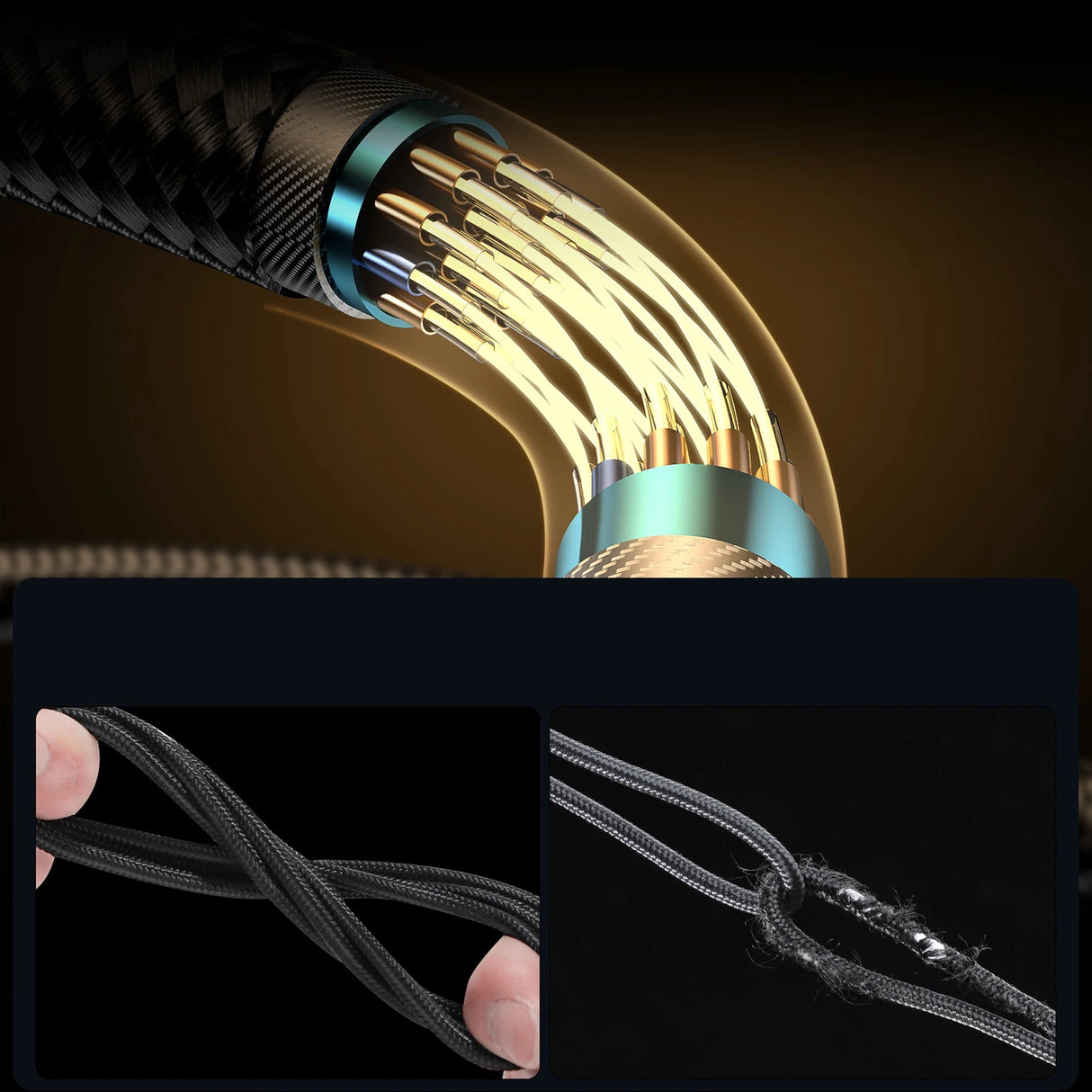 Joyroom Gaming Cable S-CC100A6 USB-C (vinklet) / USB-C (ret) 100W 1,2m - sort