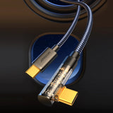 Joyroom Gaming Cable S-CC100A6 USB-C (vinklet) / USB-C (ret) 100W 1,2m - sort