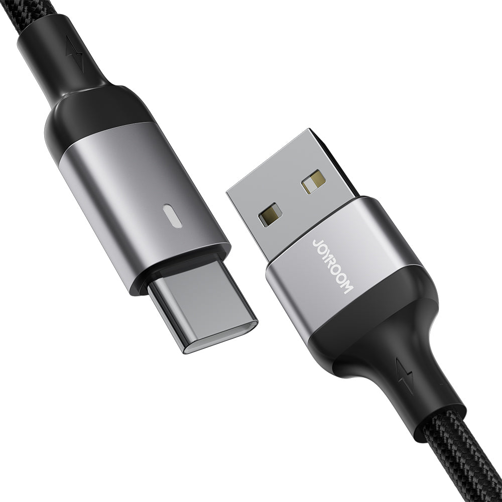 Joyroom Extraordinary Series A10 USB-A / USB-C 3A Kabel 1,2 m - sort