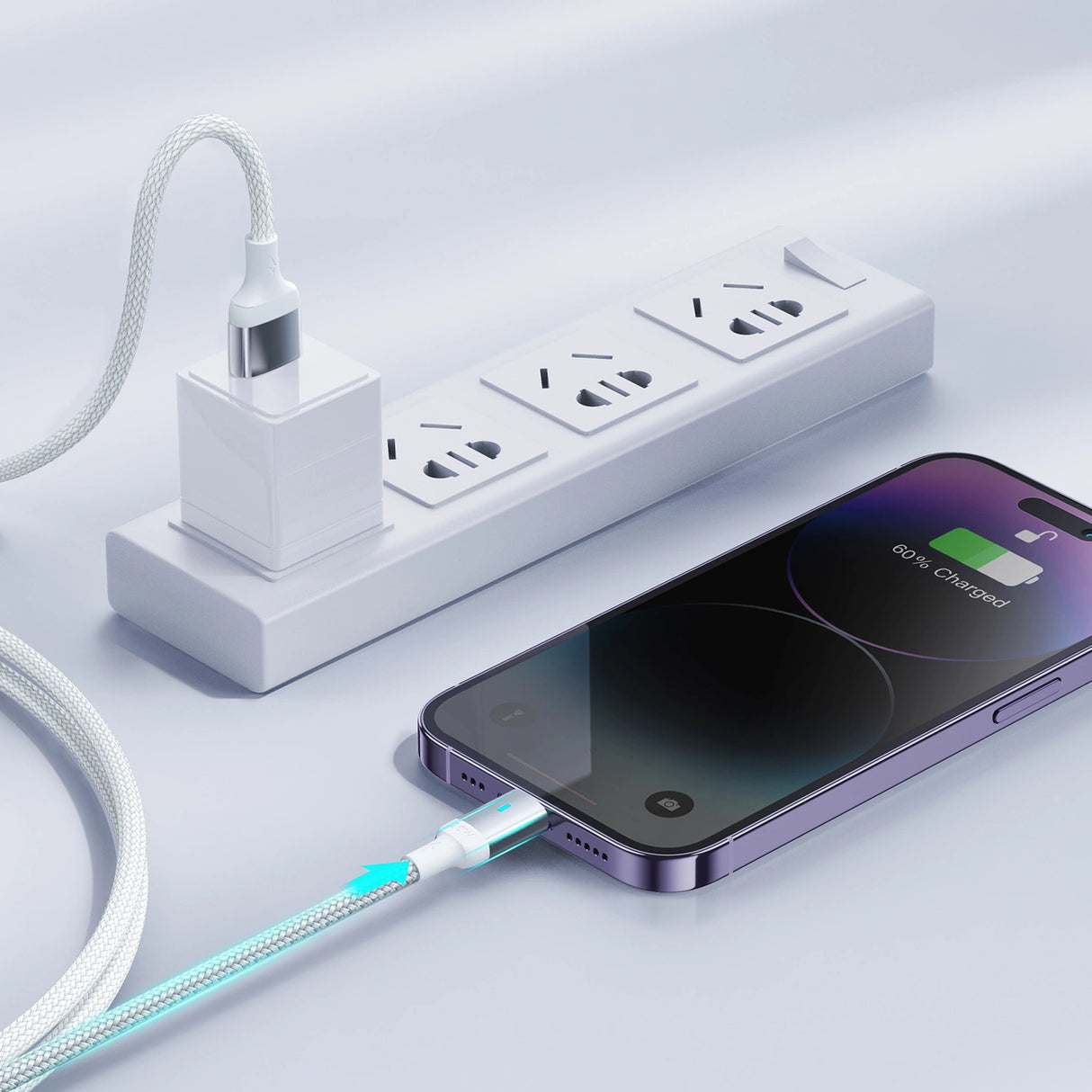 Joyroom Extraordinary Series A10 USB-A / Lightning 2.4A kabel 1,2 m - hvid