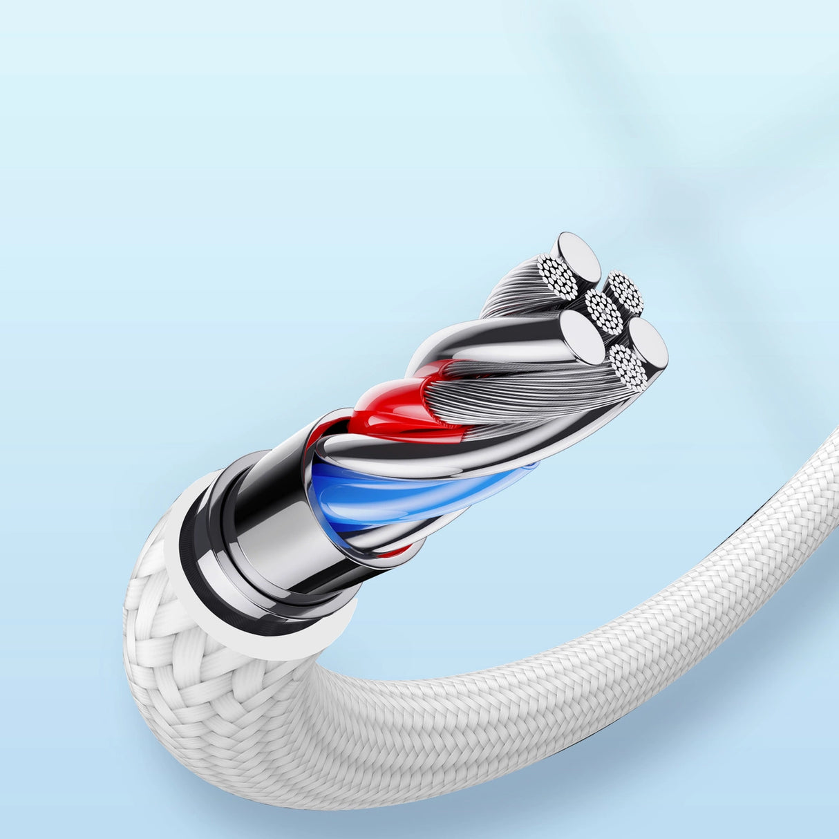 Joyroom Extraordinary Series A10 USB-A / Lightning 2.4A kabel 1,2 m - hvid