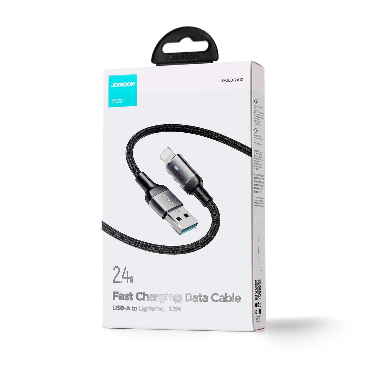 Joyroom Extraordinary Series A10 USB-A / Lightning 2.4A Kabel 1,2 m - sort