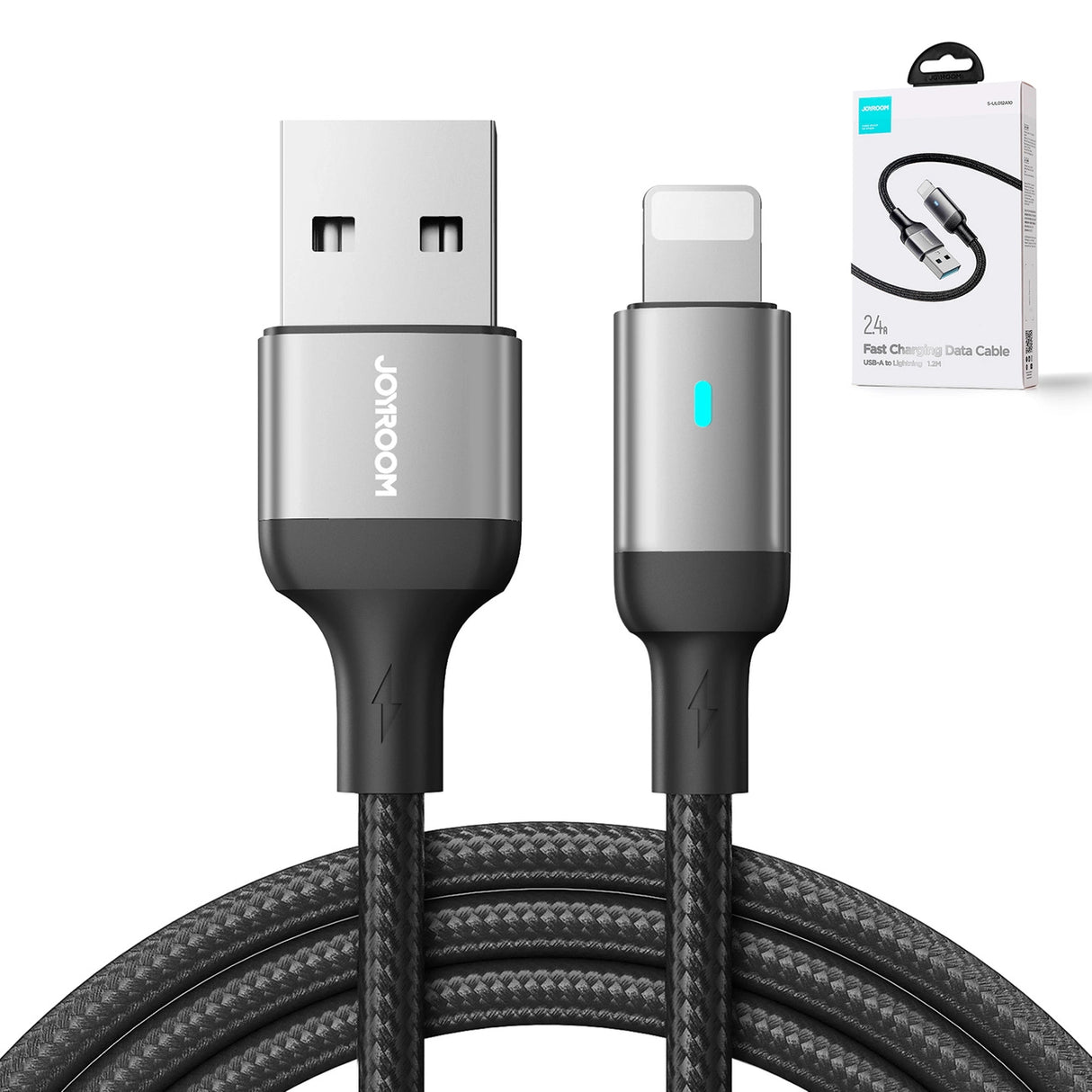 Joyroom Extraordinary Series A10 USB-A / Lightning 2.4A Kabel 1,2 m - sort