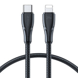 Joyroom Surpass Series A11 Lightning / USB-C 20W 1,2 m kabel - sort