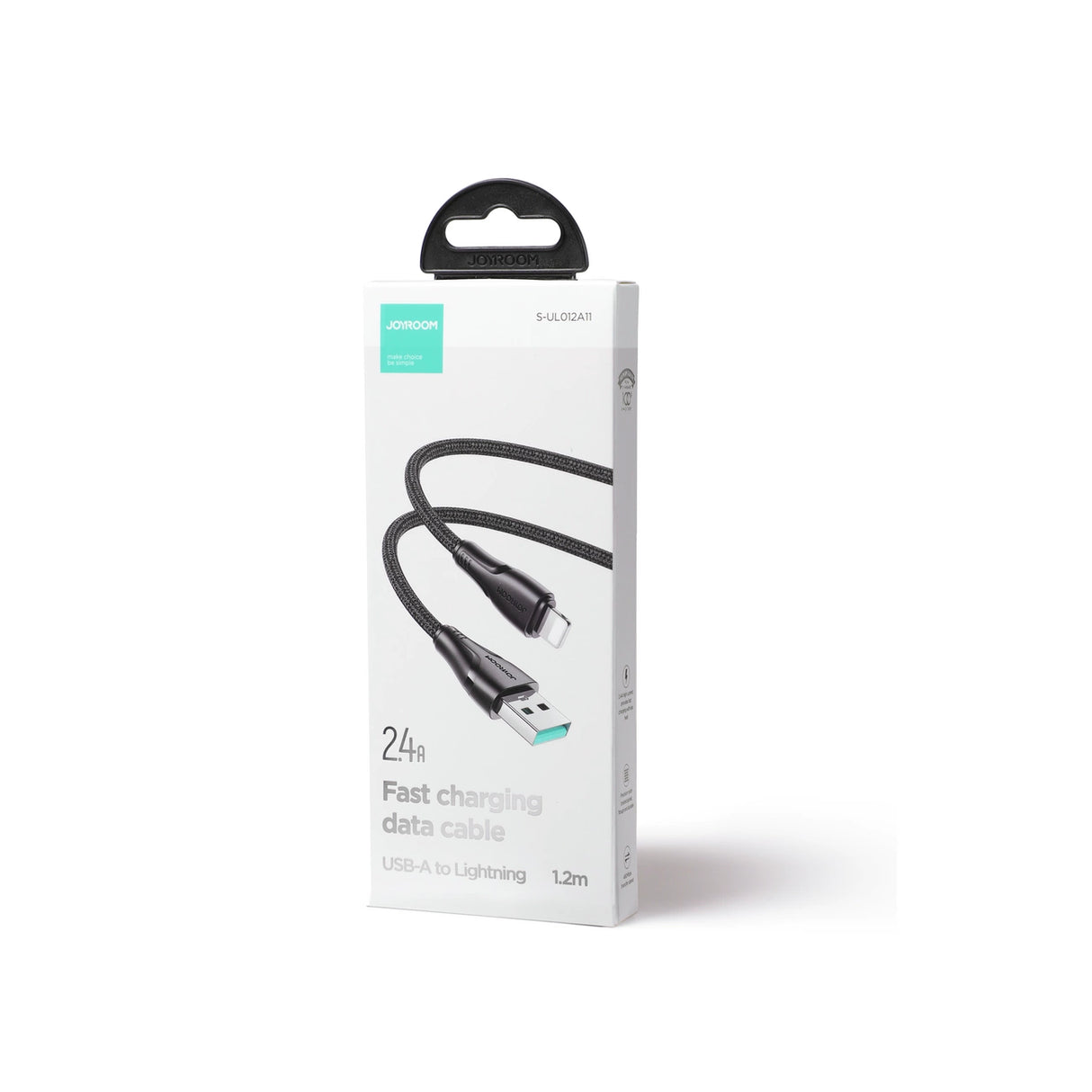 Joyroom Surpass Series A11 USB-A / Lightning 2.4A Kabel 1,2 m - sort