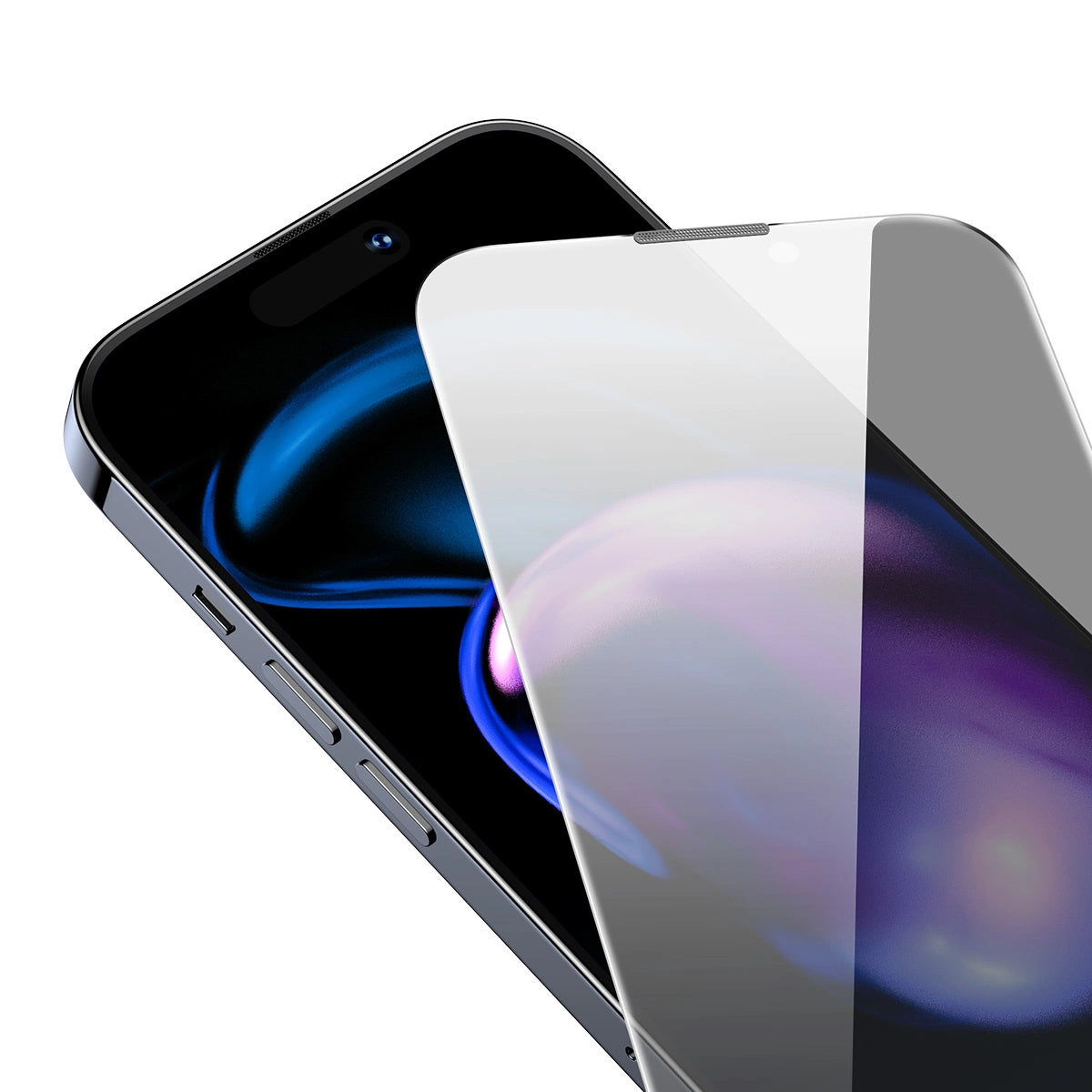 Baseus Privacy Tempered Glass til iPhone 14 Pro Full Screen 0.3mm Privacy Filter Anti Spy + Monteringsramme
