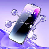 Baseus Full Screen Tempered Glass til iPhone 14 Pro Max med Anti Blue Light Filter og 0.3mm Speaker Cover + Mounting Frame