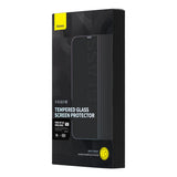 Baseus Full Screen Tempered Glass til iPhone 14 Pro Max med Anti Blue Light Filter og 0.3mm Speaker Cover + Montering Frame