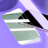 Baseus Full Screen Tempered Glass til iPhone 14 Pro med Anti Blue Light Filter og 0.3mm Speaker Cover + Montering Frame