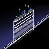 Baseus Full Screen Tempered Glass til iPhone 14 Pro med Anti Blue Light Filter og 0.3mm Speaker Cover + Montering Frame