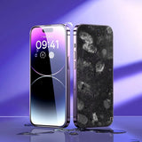 Baseus Full Screen Tempered Glass til iPhone 14 Pro med Anti Blue Light Filter og 0.3mm Speaker Cover + Montering Frame