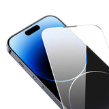 Baseus Full Screen Tempered Glass til iPhone 14 Pro Max med højttaler dækning 0,3 mm + monteringsramme