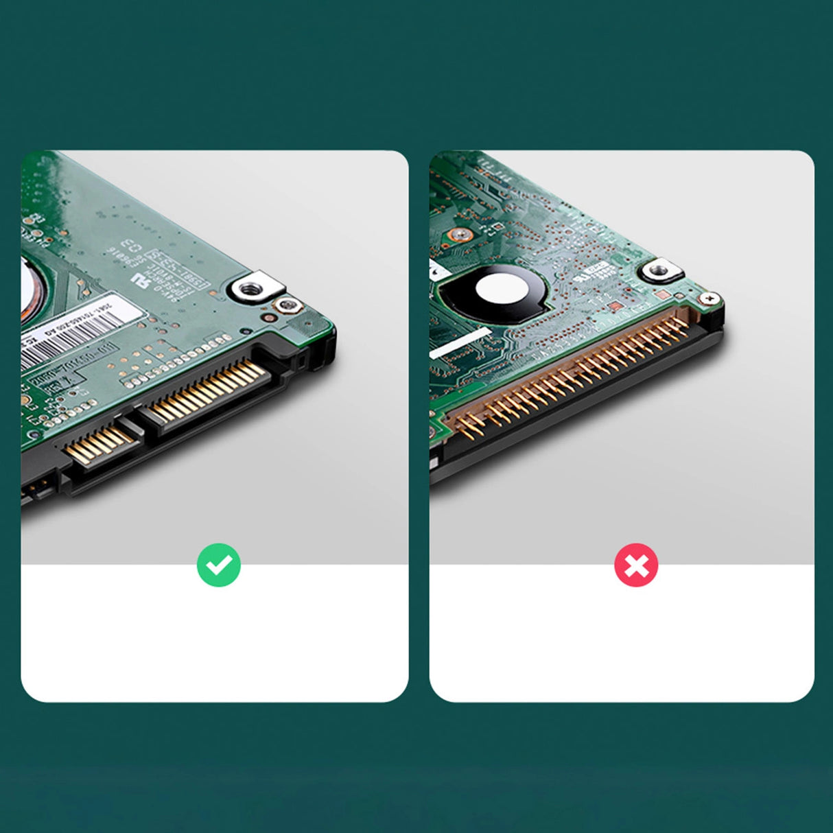 Ugreen adapterkasse til SATA 2,5' 6TB drev USB-C 3.0 sort (US221)