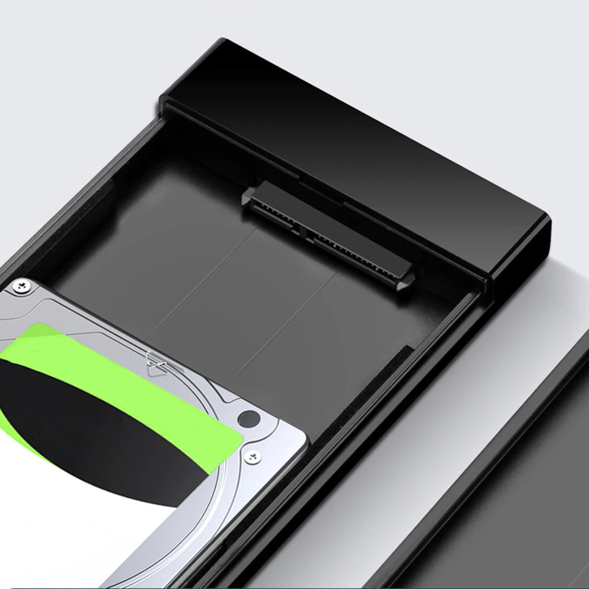 Ugreen adapterkasse til SATA 2,5' 6TB drev USB-C 3.0 sort (US221)