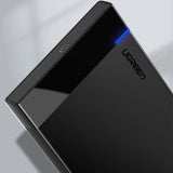 Ugreen adapterkasse til SATA 2,5' 6TB drev USB-C 3.0 sort (US221)