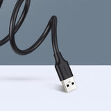 Ugreen USB (mandlig) - USB (kvindelig) 2.0 udvidelseskabel 480Mb/s 1,5m sort (US103)