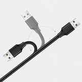 Ugreen USB (mandlig) - USB (kvindelig) 2.0 udvidelseskabel 480Mb/s 1,5m sort (US103)