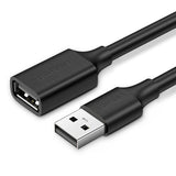 Ugreen USB (mandlig) - USB (kvindelig) 2.0 udvidelseskabel 480Mb/s 3m sort (US103)