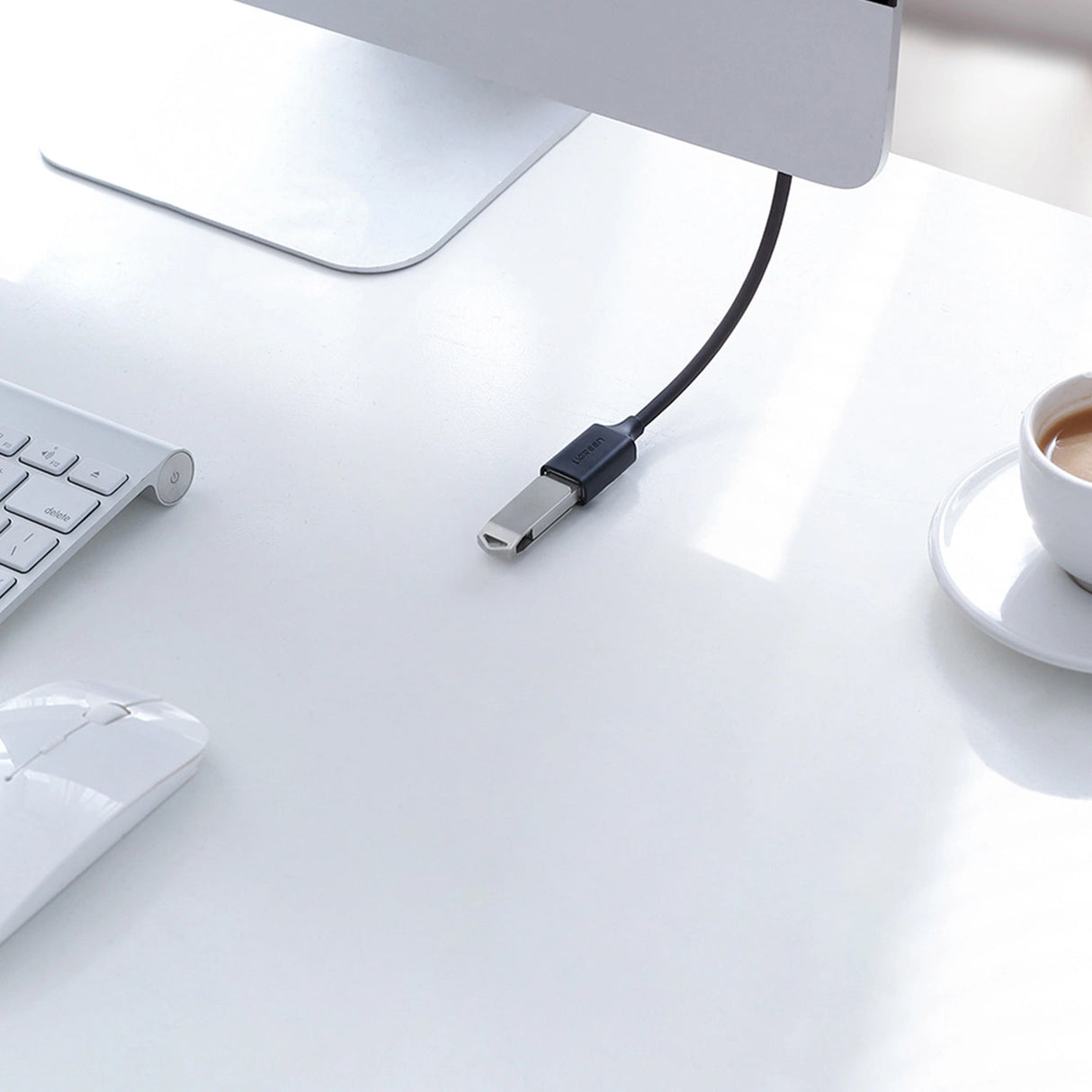 Ugreen USB (mandlig) - USB (kvindelig) 2.0 udvidelseskabel 480Mb/s 3m sort (US103)