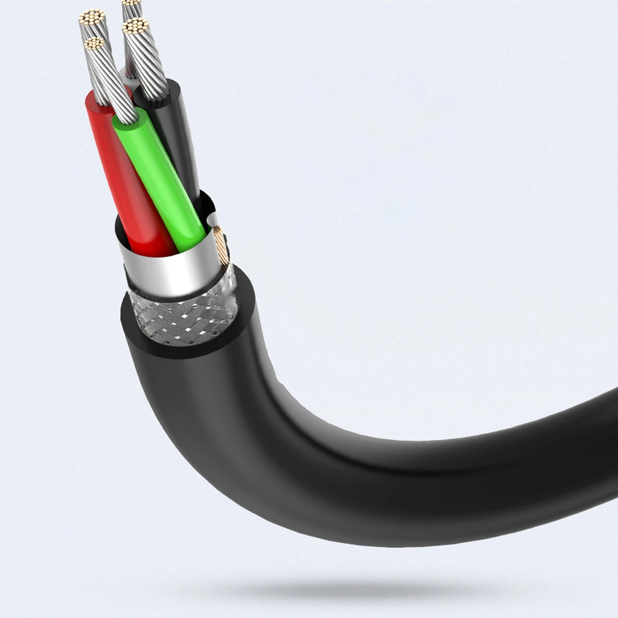 Ugreen USB (mandlig) - USB (kvindelig) 2.0 udvidelseskabel 480Mb/s 3m sort (US103)