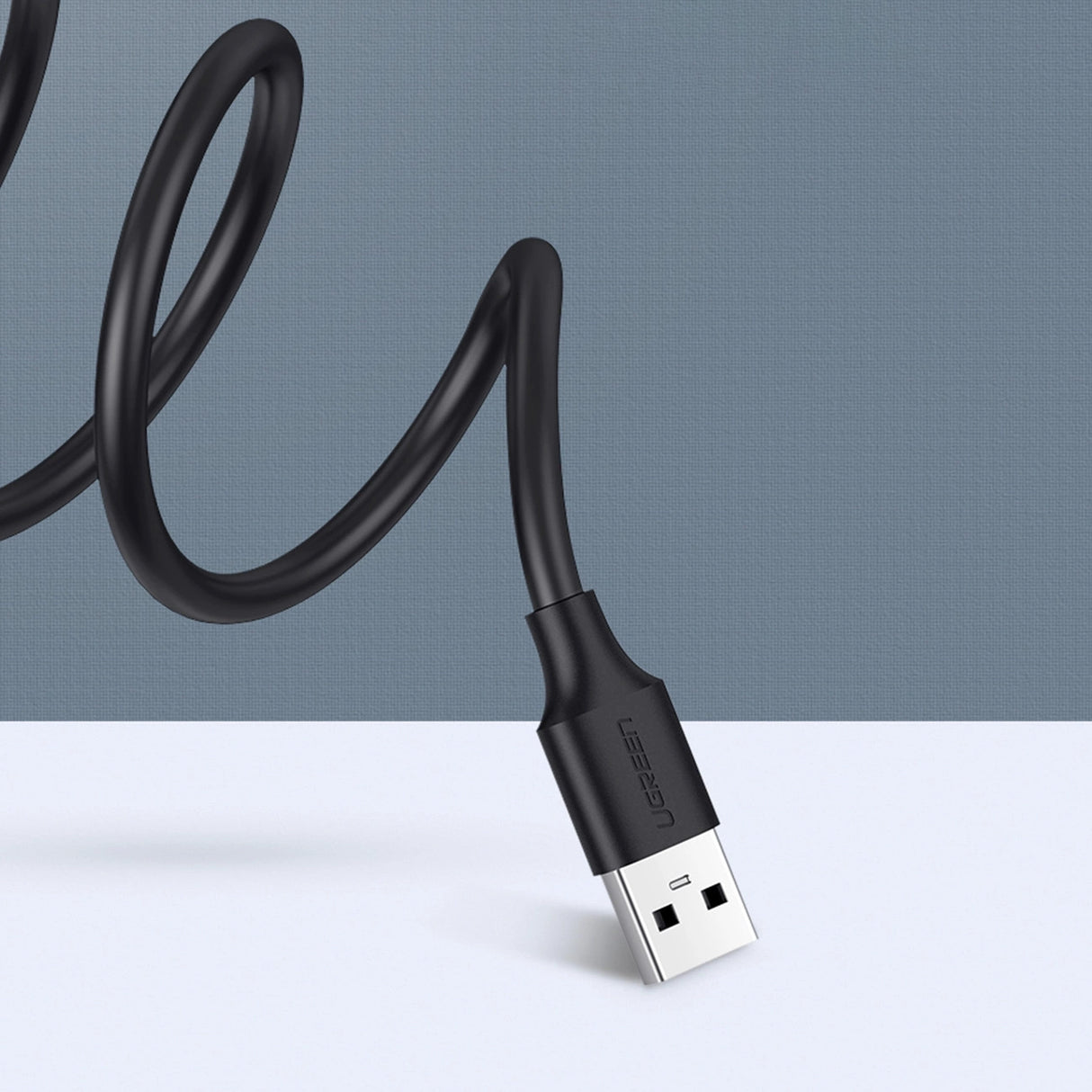 Ugreen USB (mandlig) - USB (kvindelig) 2.0 udvidelseskabel 480Mb/s 3m sort (US103)