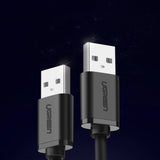 Ugreen USB - USB 2.0 480Mb/s kabel 1,5m sort (US102)