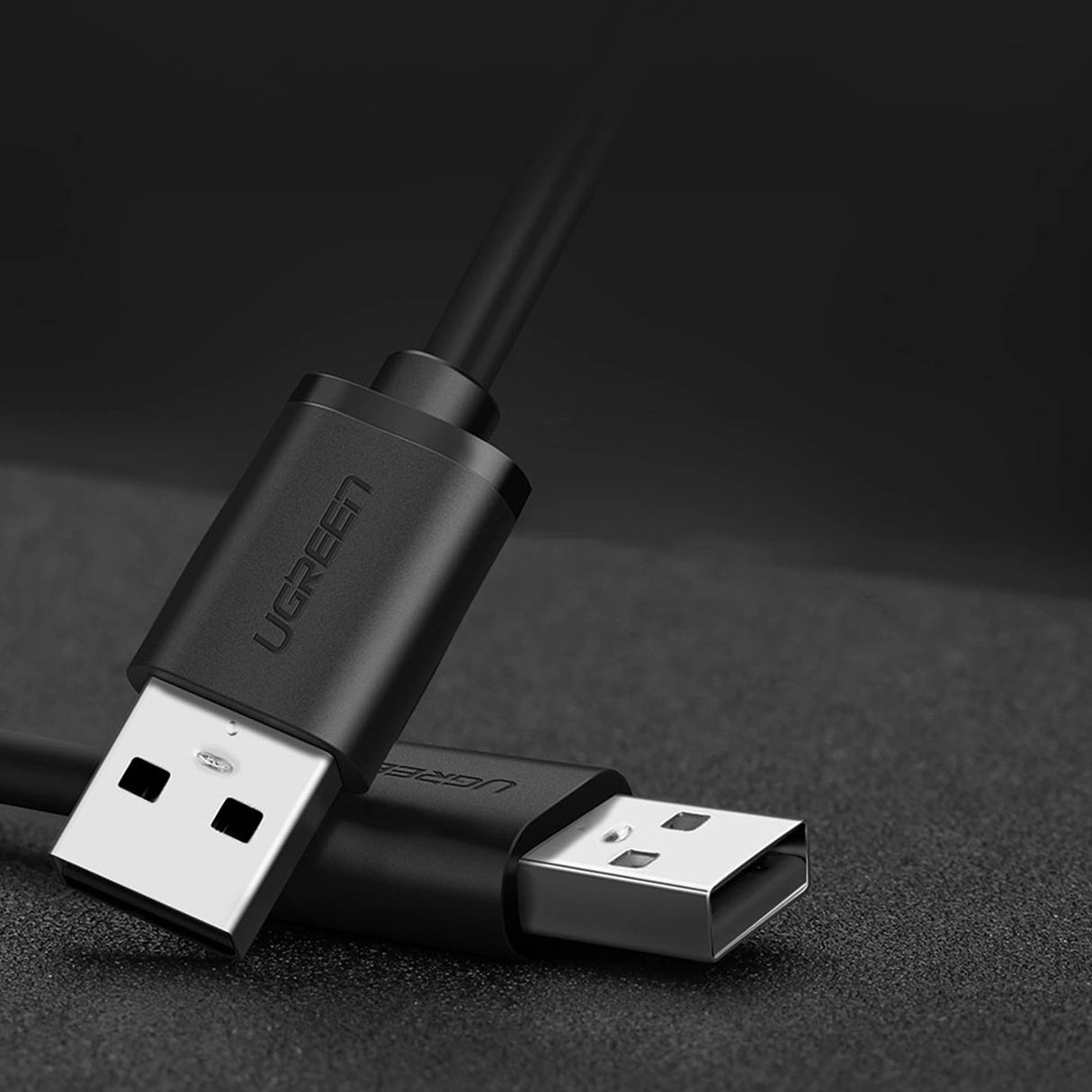 Ugreen USB - USB 2.0 480Mb/s kabel 1,5m sort (US102)