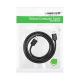 Ugreen USB - USB 2.0 480Mb/s kabel 1,5m sort (US102)