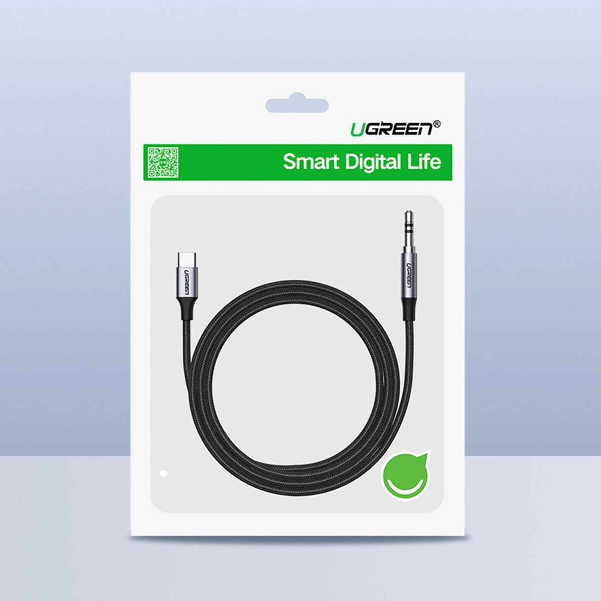 Ugreen kabel USB C - mini jack 3,5 mm 1m grå (AV143)