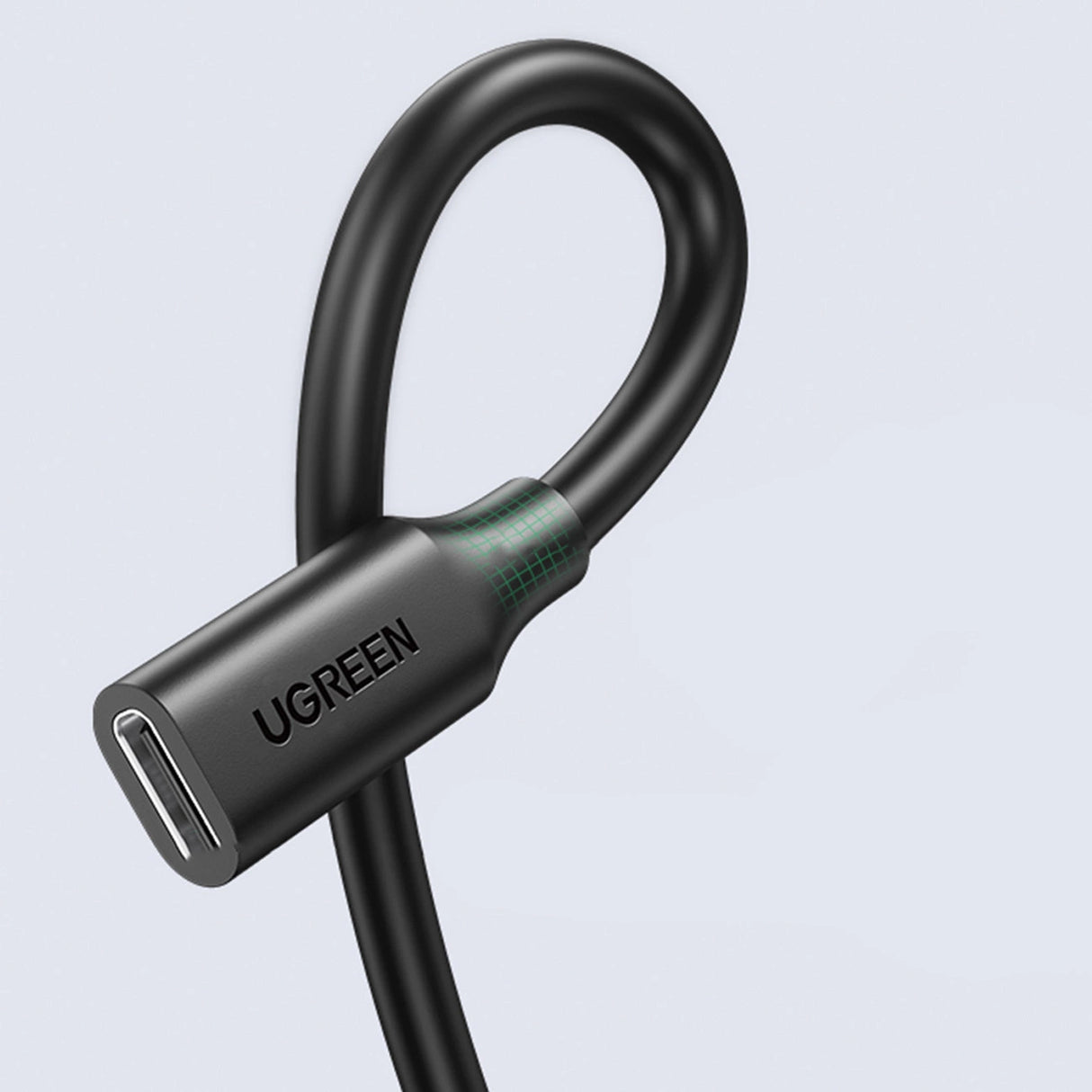 Ugreen 10387 USB-C - USB-C PD QC kabel 4K 60Hz 100W 5A 10Gb/s 1m - sort