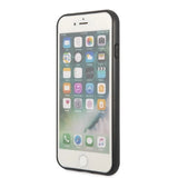 Guess GUHCI8PSATPK iPhone 7/8 SE 2020 / SE 2022 Hardcase sort/sort Hardcase Saffiano Triangle Logo Cardslot