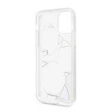 Guess GUHCN58ROSTRT iPhone 11 Pro gennemsigtige hardcase Flower Desire Pink & White Rose