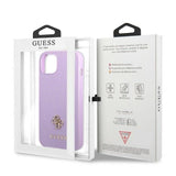 Guess GUHCP13SPS4MU iPhone 13 mini 5.4" lilla/lila hardcase Saffiano 4G Små metal logo