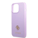 Guess GUHCP13XPS4MU iPhone 13 Pro Max 6.7" lilla/lila hardcase Saffiano 4G Små metal logo