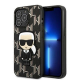 Karl Lagerfeld KLHCP13LPMNIKBK iPhone 13 Pro / 13 6,1" hardcase sort/sort Monogram Ikonik Patch